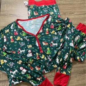 Little Sleepies Holiday Hounds Pajama Top
